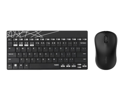 Zestaw (Mysz + Klawiatura) RAPOO Zestaw bezprzewodowy multi-mode 8000M UI czarny 142281